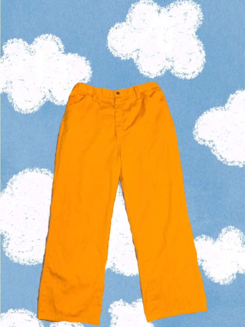 70s Orange Jeans